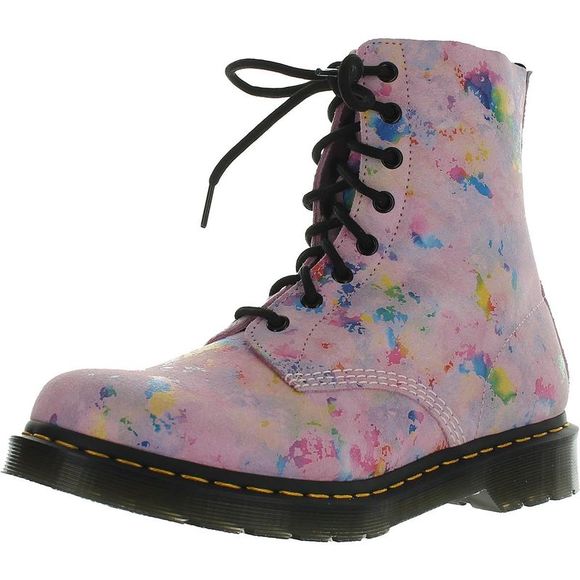 Dr. Martens | Shoes | Dr Martens Womens 46 Pascal Pink Suede Iridescent ...